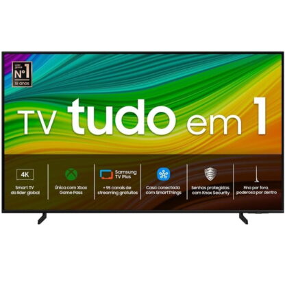 Samsung Smart TV 55" QLED 4K 55Q60D - Tecnologia de Pontos Quânticos, Design AirSlim