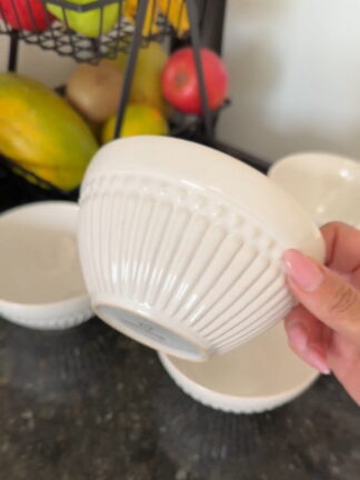 O PaláPorto Brasil Conjunto com 6 Bowl Roma Branco