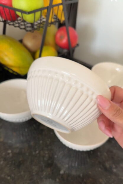 O PaláPorto Brasil Conjunto com 6 Bowl Roma Branco