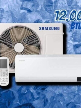 Ar-condicionado Split Samsung Digital Inverter Ultra 12.000 BTUs Frio AR12CVHZAWKNAZ Branco 220V Kit