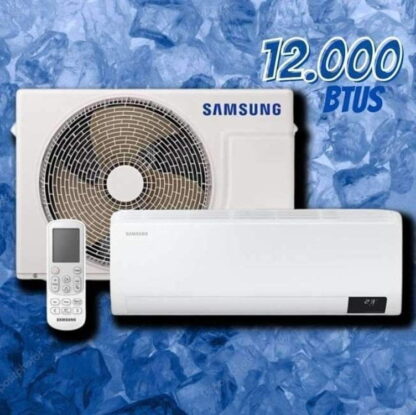 Ar-condicionado Split Samsung Digital Inverter Ultra 12.000 BTUs Frio AR12CVHZAWKNAZ Branco 220V Kit
