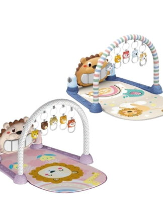 Maxi Baby Tapete de Atividades Bebê Piano Musical Lion (Azul)