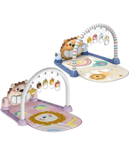 Maxi Baby Tapete de Atividades Bebê Piano Musical Lion (Azul)