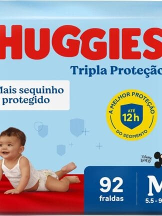 Huggies Fralda Tripla Proteção M 92 Un