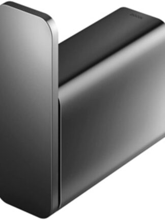 Cabide Docol Flat Grafite Polido