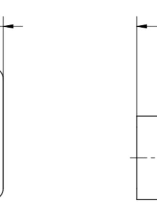 Cabide Docol Flat Grafite Polido