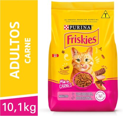 Purina Ração Gatos Adultos Friskies Mix De Carnes 10,1kg