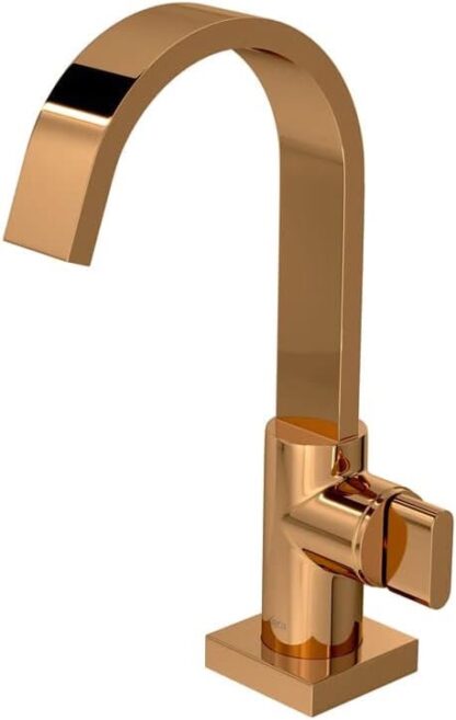 Torneira de mesa bica alta para lavatório Polo, Red Gold