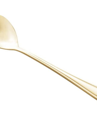 Conjunto 4 Colheres de Chá de Aço Inox Heart Dourado - Wolff