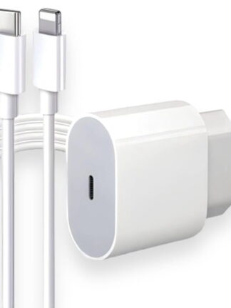 Cabo Usb-C-Lightning + Fonte Carregador 25W Turbo Compatível iPhone X Xr SE 11 12 13 14 Premium LAGUS IMP.