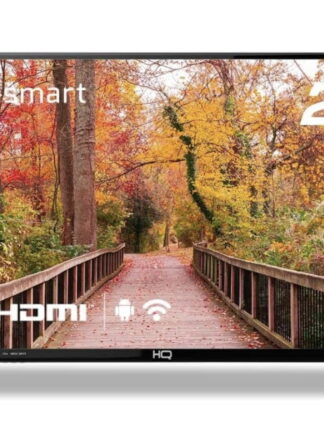 HQ Smart TV LED 24" 2 HDMI 2 USB WI-FI Androind 11 e Processador Quad Core