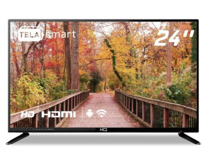 HQ Smart TV LED 24" 2 HDMI 2 USB WI-FI Androind 11 e Processador Quad Core