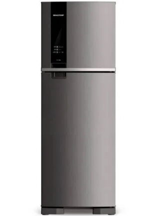Geladeira Brastemp Frost Free Duplex 375 litros cor Inox com Espaço Adapt - BRM45JK