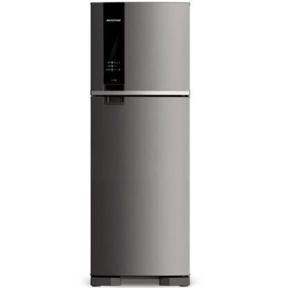 Geladeira Brastemp Frost Free Duplex 375 litros cor Inox com Espaço Adapt - BRM45JK • 110V