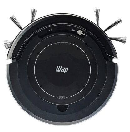 Aspirador de Pó Robô WAP ROBOT W100 Bivolt Automático 3 em 1 Varre Aspira e Passa Pano MOP para Limpeza