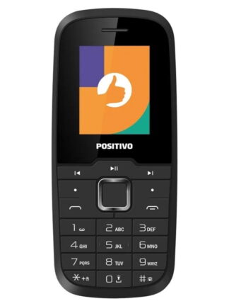 Celular Positivo P26, Tela 1,8", Câmera traseira QVGA, 31MB RAM 32MB, Bluetooth, Rádio FM - Preto