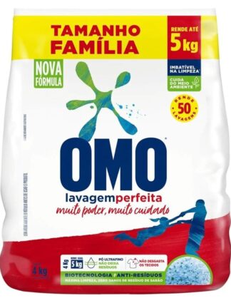 OMO Sabão Em Pó Lavagem Perfeita Pacote Família - 4 Kg