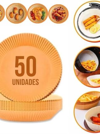 Forro de Papel Antiaderente Para Airfryer
