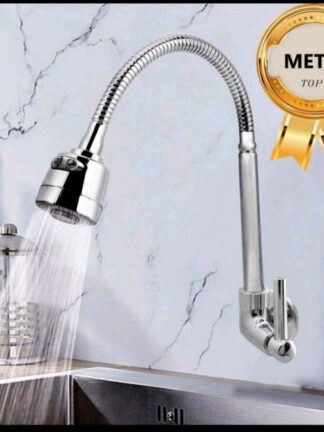 Torneira Gourmet Flexível de Parede METAL Inox Cozinha gourmet Chuveirinho Cozinha Parede Com Interface 1/2 e interface 3/4