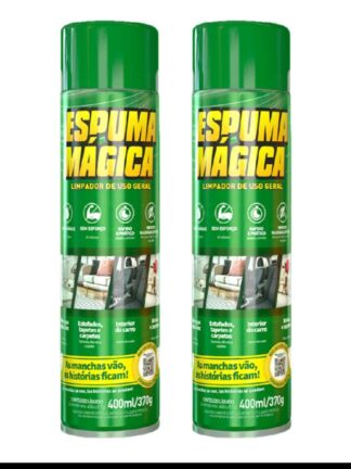Kit C/ 2 Espuma Mágica Limpador Instantâneo Aerossol 400ML