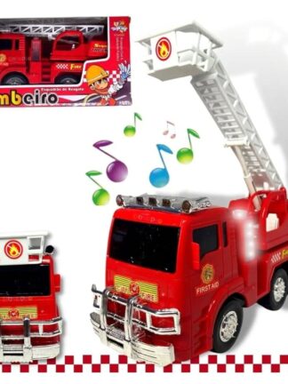 Caminhao Bombeiro Com Som e Luz Bate e Volta