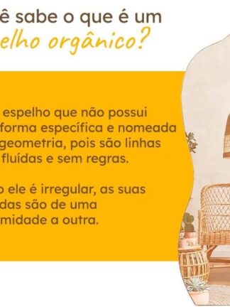 Espelho Orgânico Industrial 60x110cm