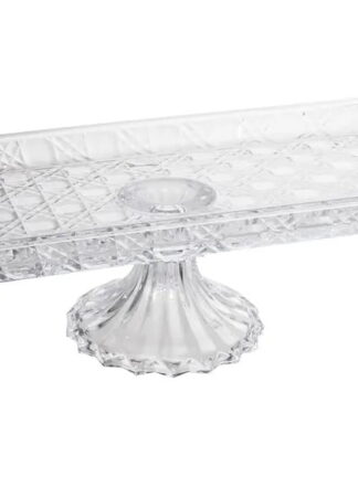 Fruteira de Mesa de Vidro Haus Concept Retangular Pavillion Transparente