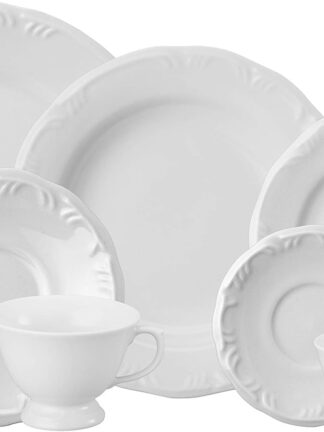 Jogo de Jantar Chá Café 42 peças em Porcelana Schmidt