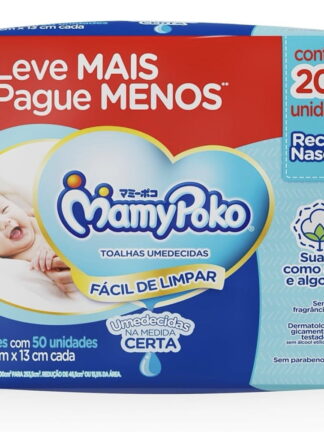 MamyPoko Lenços Umedecidos Recém-Nascido 200 Unidades
