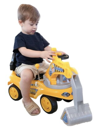 ESCAVADEIRA TRATOR BRINQUEDO INFANTIL MINI VEICULO ESCAVATOR MEGA COMPRAS