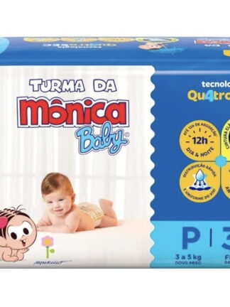 Fralda Turma da Mônica Baby Jumbo P 30 Unidades
