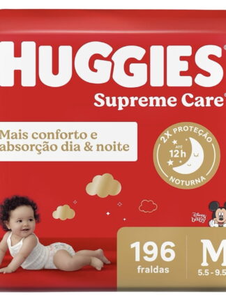 Huggies Fralda Supreme Care M 196 Un
