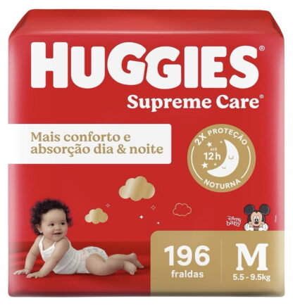 Huggies Fralda Supreme Care M 196 Un