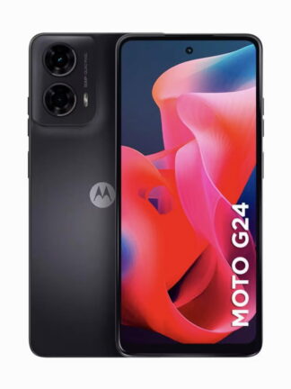 Smartphone Motorola Moto G24 Grafite com 256GB, 8GB RAM Boost, Tela de 6.6", Câmera Dupla, Dolby Atmos, Android 14 e Processador Octa-core