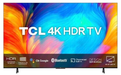 TCL 43P635 - Smart TV LED 43", 4K UHD, Google TV, Wifi, USB