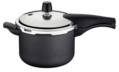 Tramontina Vancouver 20582620 Panela de Pressão com Revestimento Interno e Externo de Antiaderente Starflon Max, 20 cm e 4,5 L, Cinza (Graphite Gray Aluminum)