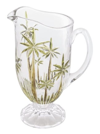 Jarra de Cristal Palm Tree Handpaint 1,5L - Wolff