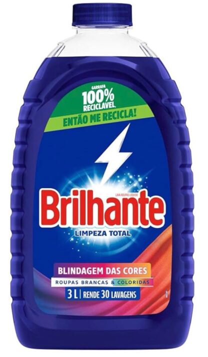 Brilhante Limpeza Total - Lava Roupas Líquido 3L