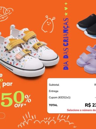 Leve o 2º Par
Com 50%OFF*