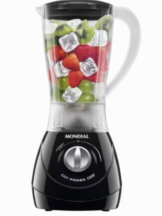 Liquidificador Mondial Power- L-550 com 2 Velocidades + Pulsar e 550W - Preto