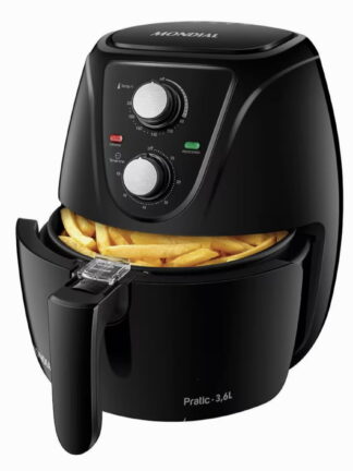 Fritadeira Elétrica Sem Óleo Air Fryer Mondial AF-36-FB 3,6L - Preta