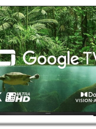 Smart TV Philips 50" 4K Google TV, Comando de Voz, Dolby Vision/Atmos, VRR/ALLM, Bluetooth
