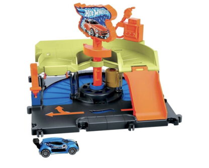 Hot Wheels Pista de Brinquedo Lava-Rápido da cidade, Multi