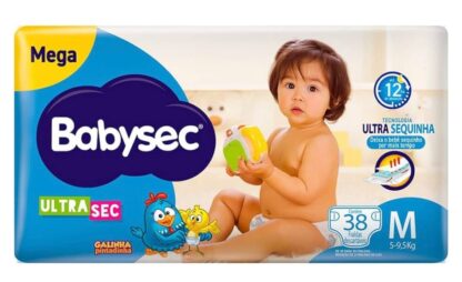 Babysec Fralda Ultrasec Galinha Pintadinha Azul M 38 Unidades