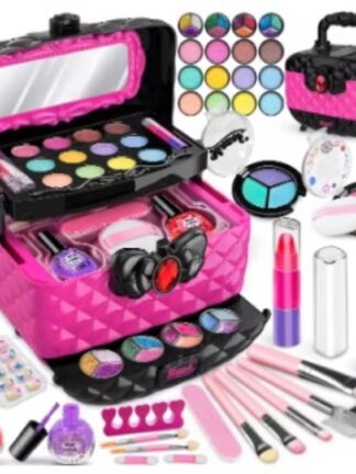 Conjunto de Maquiagem Infantil para Meninas com Pincéis Blogueirinha