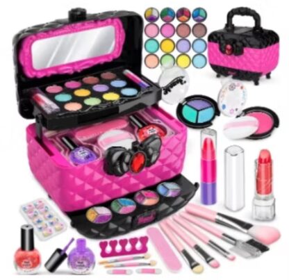 ￼Conjunto de Maquiagem Infantil para Meninas com Pincéis Blogueirinha