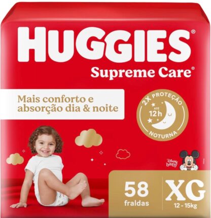 Huggies Fralda Supreme Care XG 58 Un