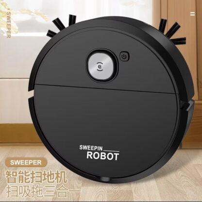 ￼Robô Varredora/Aspirador De Pó  Automática 3 Em 1 Limpeza Doméstica Robótico Inteligente E Silencioso