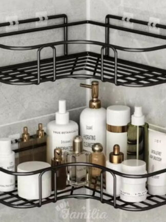 Kit Com 2 Suporte  De Canto  Com adesivos  Para Shampoo E Sabonete - BNVT