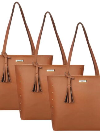 ￼Super promoção, Bolsa Feminina Sacola Grande Kit Com 3 Peças De Ombro